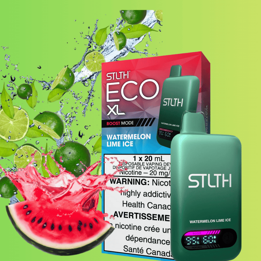 STLTH Eco XL Disposable Vape - Watermelon Lime Ice Vape Superstore  Saskatchewan Canada