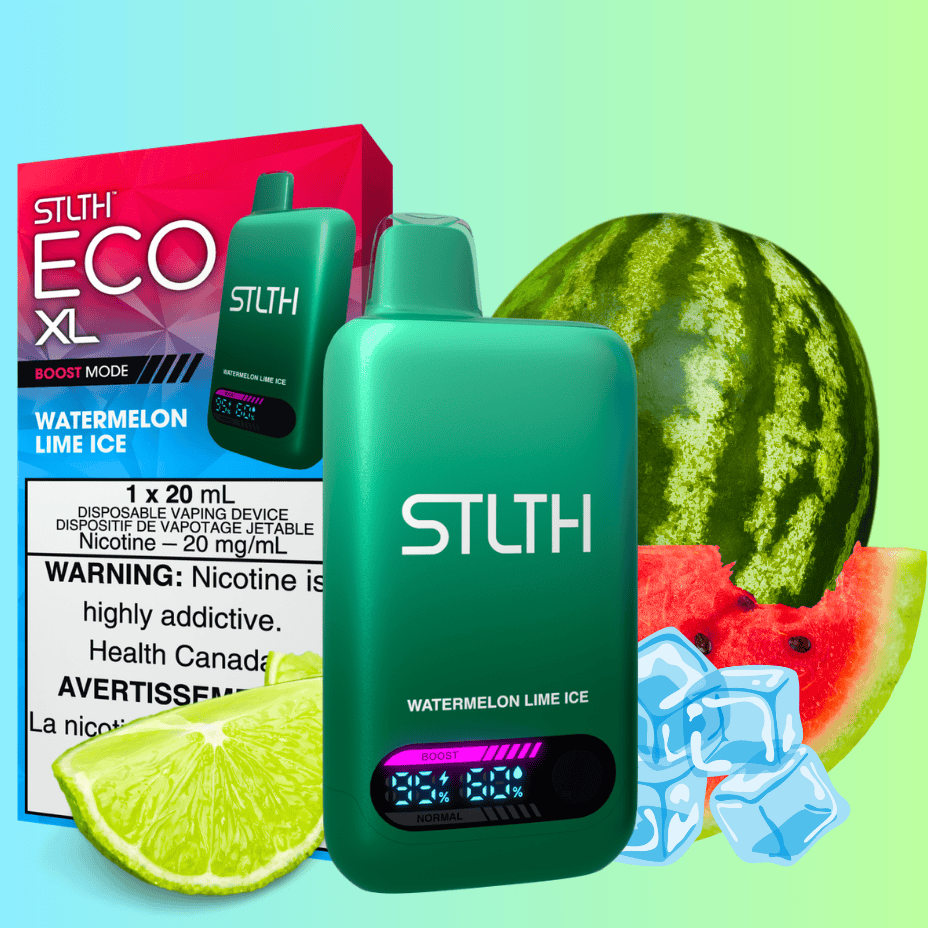 STLTH Eco XL Disposable Vape - Watermelon Lime Ice Vape Superstore  Saskatchewan Canada