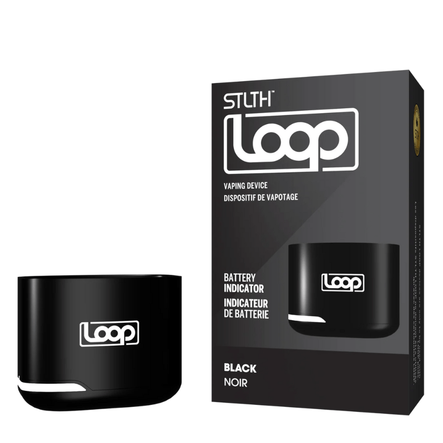STLTH Loop Closed Pod Device 600mAh / Black Vapexcape Vape and Bong Shop Regina Saskatchewan