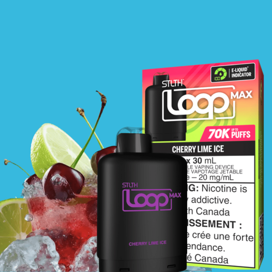STLTH Loop Max 70K Pod-Cherry Lime Ice 70000 puffs / 20mg Vapexcape Vape and Bong Shop Regina Saskatchewan