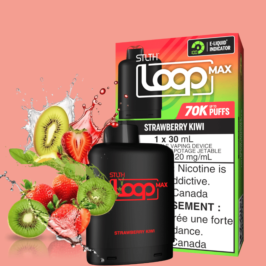 STLTH Loop Max 70K Pod-Strawberry Kiwi 70000 puffs / 20mg Vapexcape Vape and Bong Shop Regina Saskatchewan