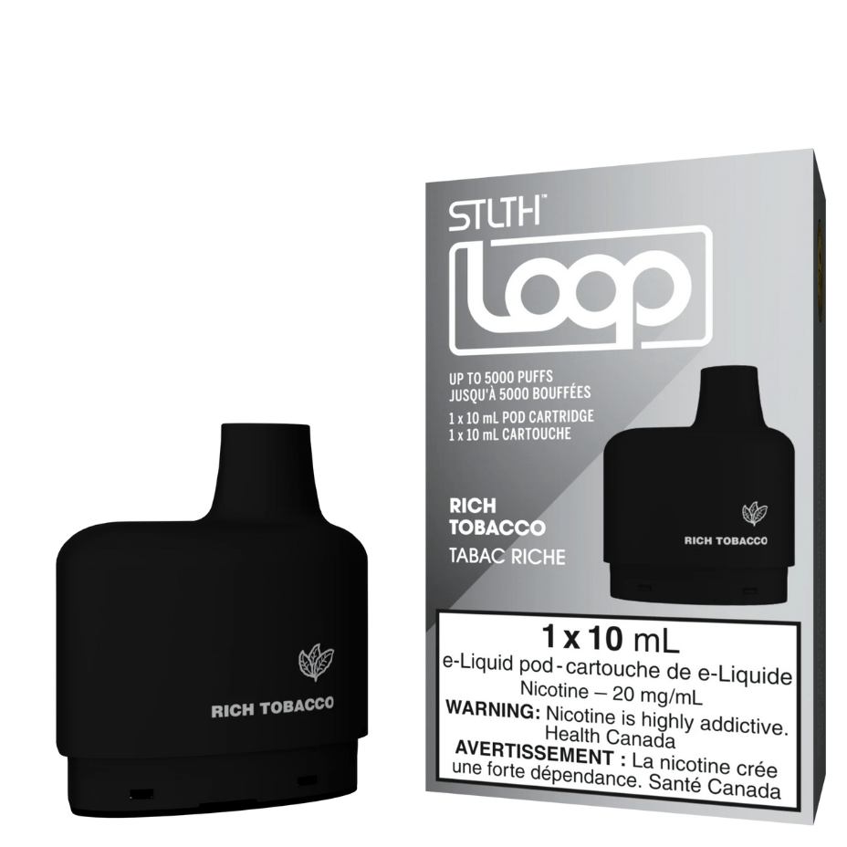 STLTH Loop Pods-Rich Tobacco 20mg / 5000Puffs Vapexcape Vape and Bong Shop Regina Saskatchewan