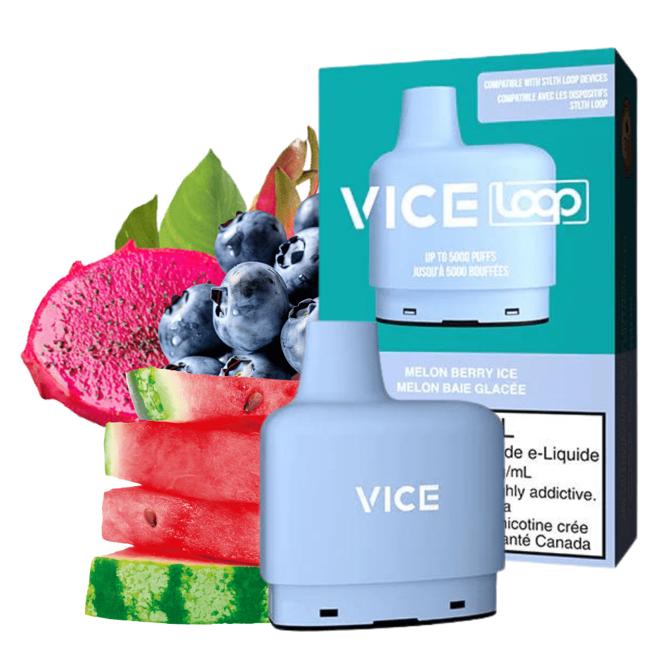 STLTH Loop Vice Pods-Melon Berry Ice 20mg / 5000Puffs Vapexcape Vape and Bong Shop Regina Saskatchewan