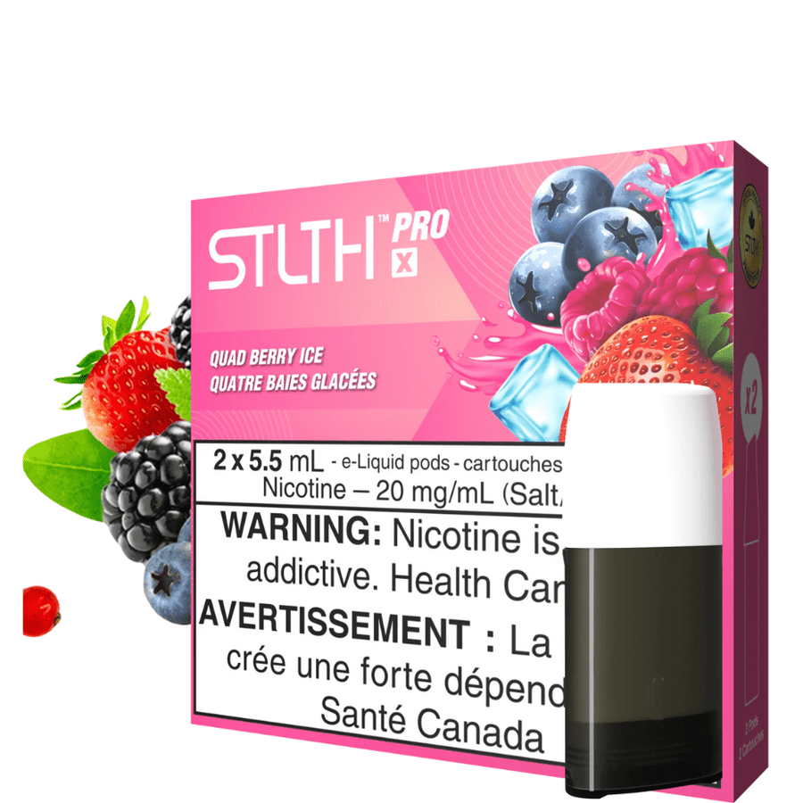 STLTH PRO/PRO X Pods-Quad Berry Ice Vapexcape Vape and Bong Shop Regina Saskatchewan