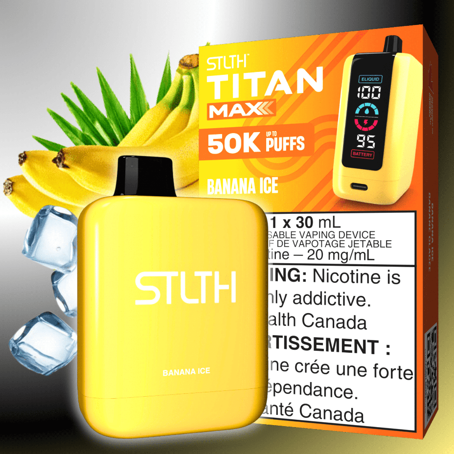STLTH Titan Max 50k Disposable Vape-Banana Ice Vape Superstore  Saskatchewan Canada