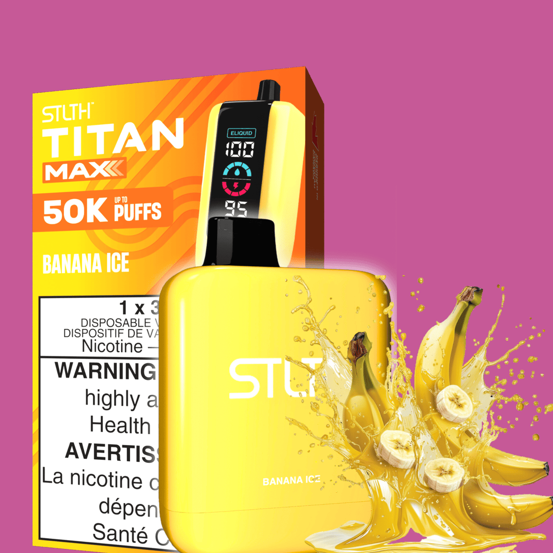 STLTH Titan Max 50k Disposable Vape-Banana Ice Vape Superstore  Saskatchewan Canada