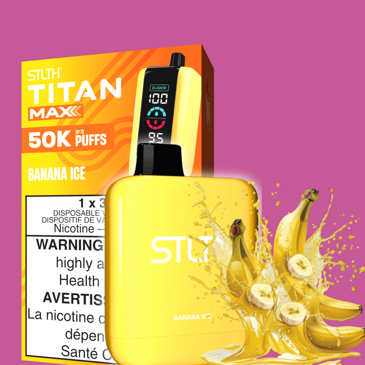 STLTH Titan Max 50k Disposable Vape-Banana Ice Vape Superstore  Saskatchewan Canada