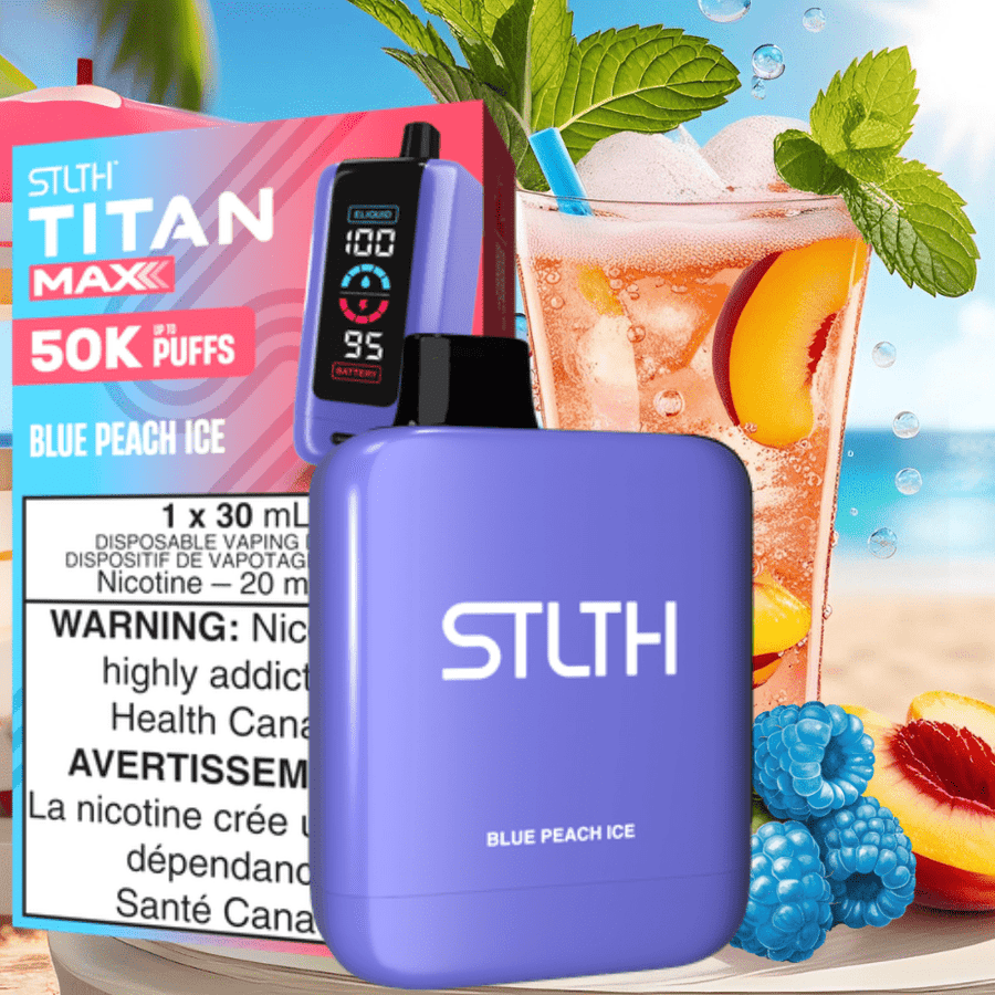 STLTH Titan Max 50K Disposable Vape - Blue Peach 50000 Puffs / 20mg Vape Superstore  Saskatchewan Canada