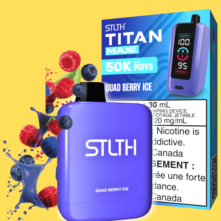 STLTH Titan Max 50k Disposable Vape - Quad Berry Ice 50000 Puffs Vape Superstore  Saskatchewan Canada