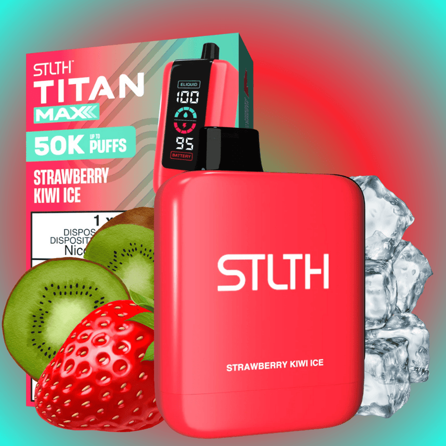 STLTH Titan Max 50K Disposable Vape - Strawberry Kiwi Ice 20mg / 30mL / 50000 Puffs Vape Superstore  Saskatchewan Canada
