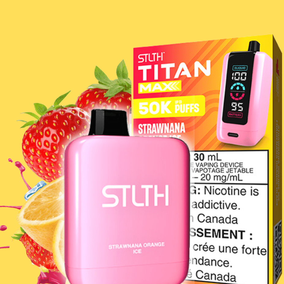 STLTH Titan Max 50k Disposable Vape - Strawnana Orange Ice 50000 Puffs / 20mg Vape Superstore  Saskatchewan Canada