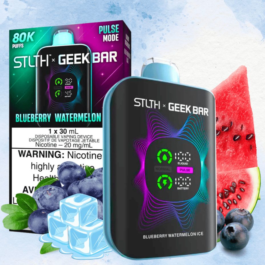 STLTH x Geek Bar 80K Disposable Vape - Blueberry Watermelon Ice Vape Superstore  Saskatchewan Canada