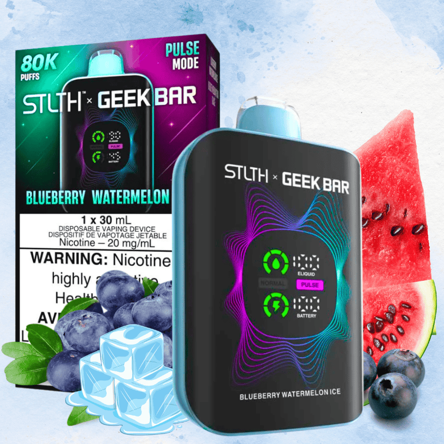 STLTH x Geek Bar 80K Disposable Vape - Blueberry Watermelon Ice Vape Superstore  Saskatchewan Canada