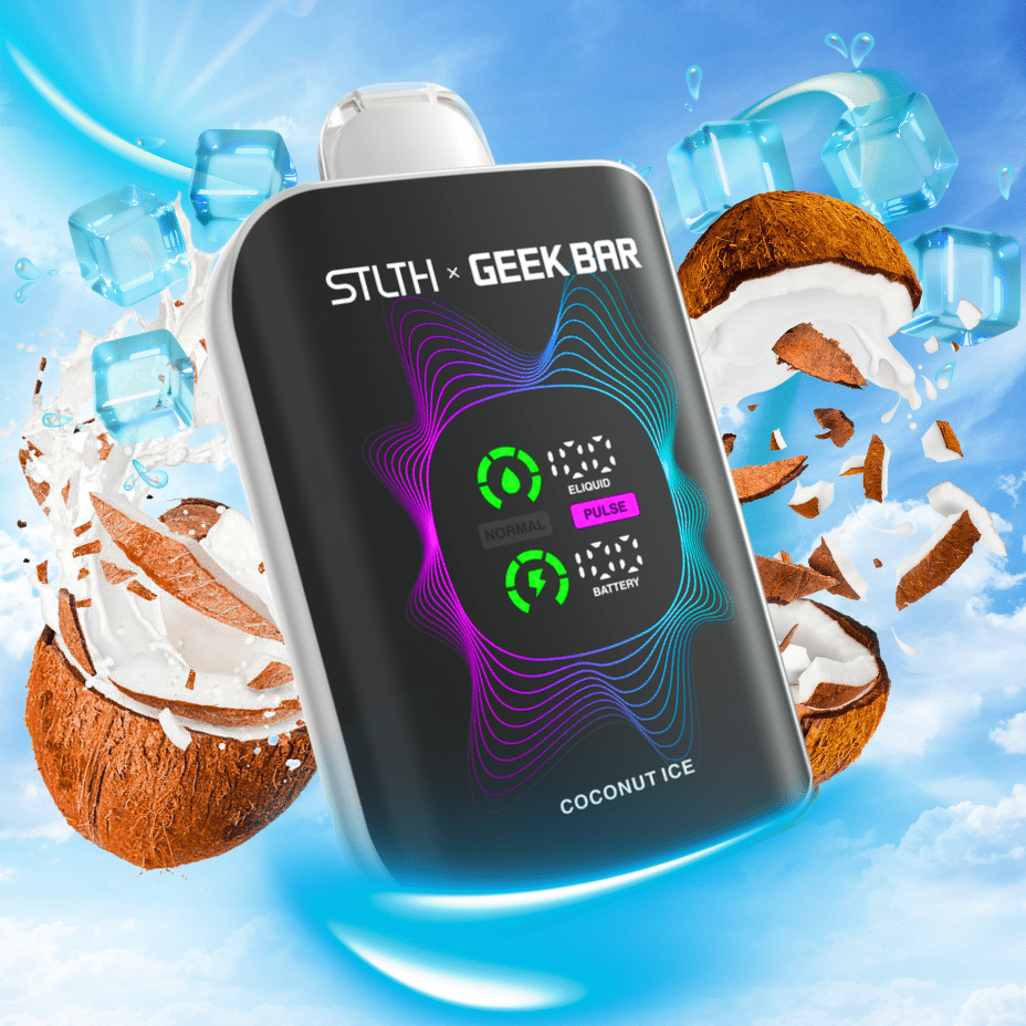 STLTH x Geek Bar 80K Disposable Vape-Coconut Ice 20mg / 80000 Puffs Vapexcape Vape and Bong Shop Regina Saskatchewan