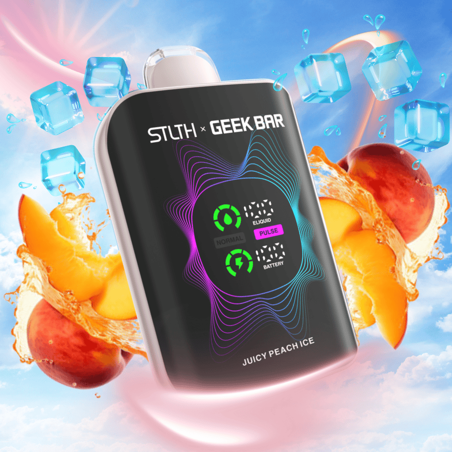 STLTH x Geek Bar 80K Disposable Vape-Juicy Peach Ice Vape Superstore  Saskatchewan Canada