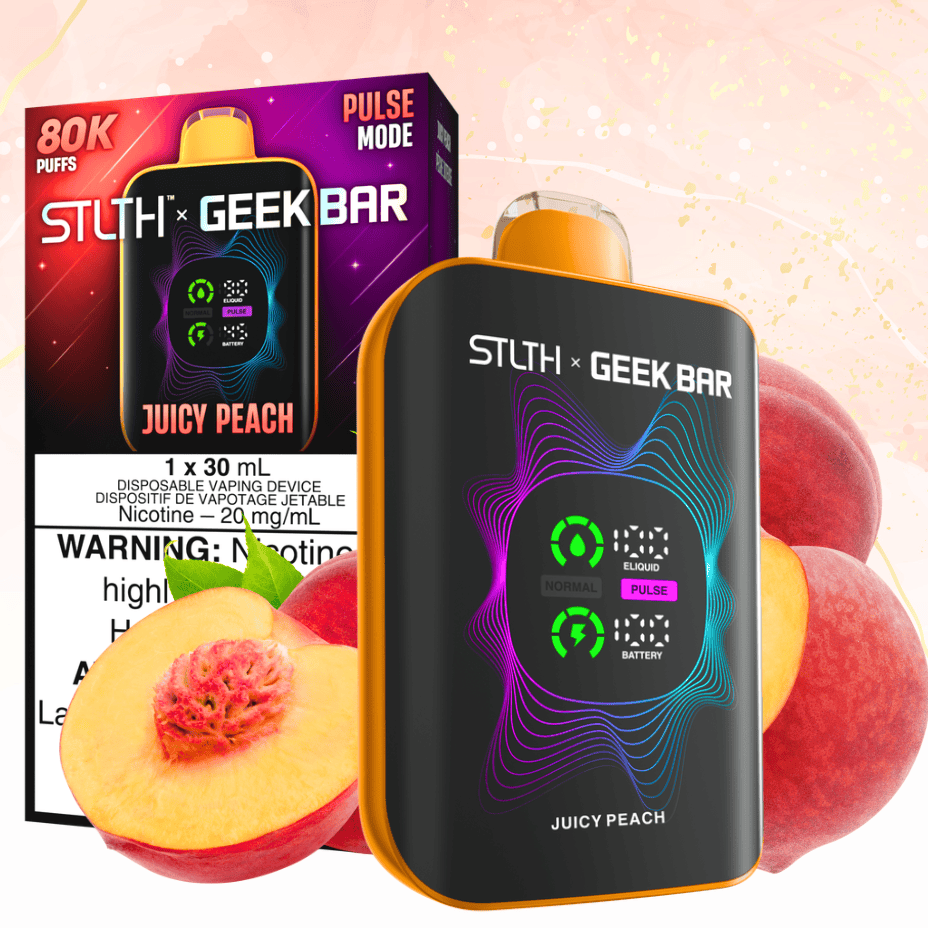 STLTH x Geek Bar 80K Disposable Vape-Juicy Peach Saskatchewan, Canada Vapexcape Vape SuperStore-Vape & Bong Shop STLTH x Geek Bar 80K Disposable Vape-Juicy Peach Saskatchewan, Canada Vapexcape Vape SuperStore-Vape & Bong Shop