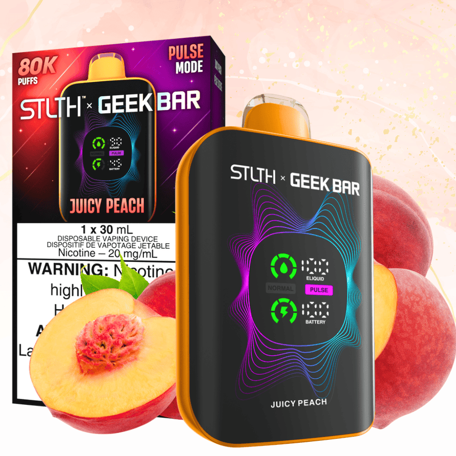 STLTH x Geek Bar 80K Disposable Vape-Juicy Peach Vape Superstore  Saskatchewan Canada