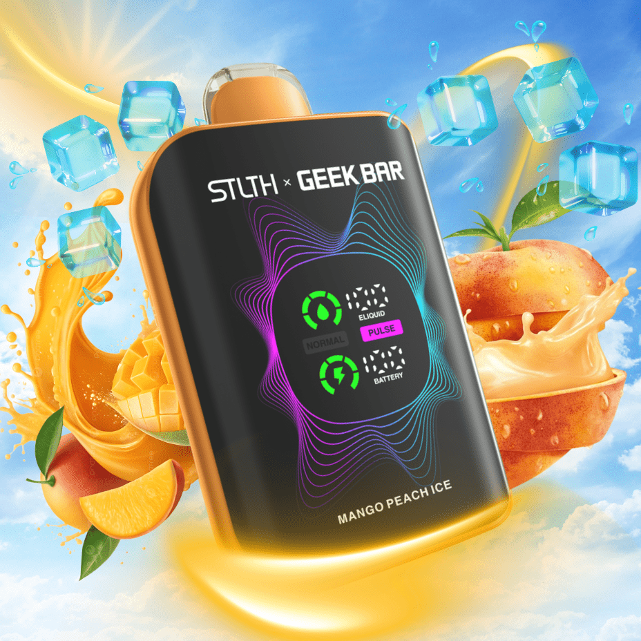 STLTH x Geek Bar 80K Disposable Vape-Mango Peach Ice 20mg / 80000 Puffs Vapexcape Vape and Bong Shop Regina Saskatchewan