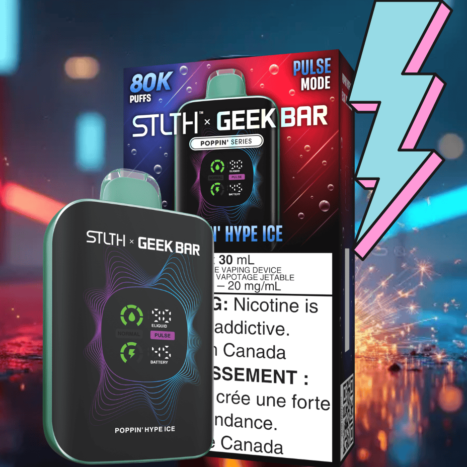 STLTH x Geek Bar 80K Disposable Vape - Poppin' Hype Ice 80000 Puffs / 20mg Vape Superstore  Saskatchewan Canada
