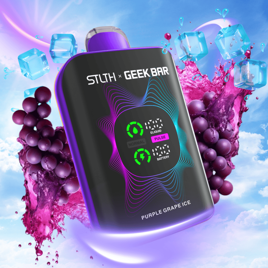 STLTH x Geek Bar 80K Disposable Vape- Purple Grape Ice in Saskatchewan Vapexcape Vape SuperStore-Vape & Bong Shop STLTH x Geek Bar 80K Disposable Vape- Purple Grape Ice in Saskatchewan Vapexcape Vape SuperStore-Vape & Bong Shop