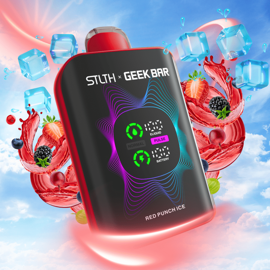 STLTH x Geek Bar 80K Disposable Vape-Red Punch Ice 20mg / 80000 Puffs Vapexcape Vape and Bong Shop Regina Saskatchewan
