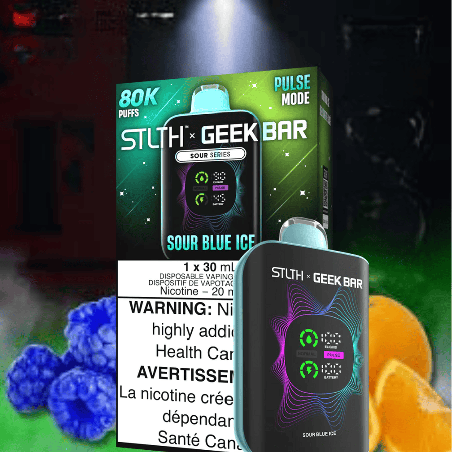 STLTH x Geek Bar 80K Disposable Vape - Sour Blue Ice 20mg / 30mL / 80000 Puffs Vape Superstore  Saskatchewan Canada