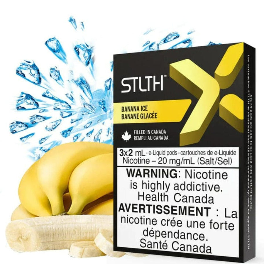 STLTH X Pod Pack-Banana Ice 3/PKG / 20mg Vapexcape Vape and Bong Shop Regina Saskatchewan