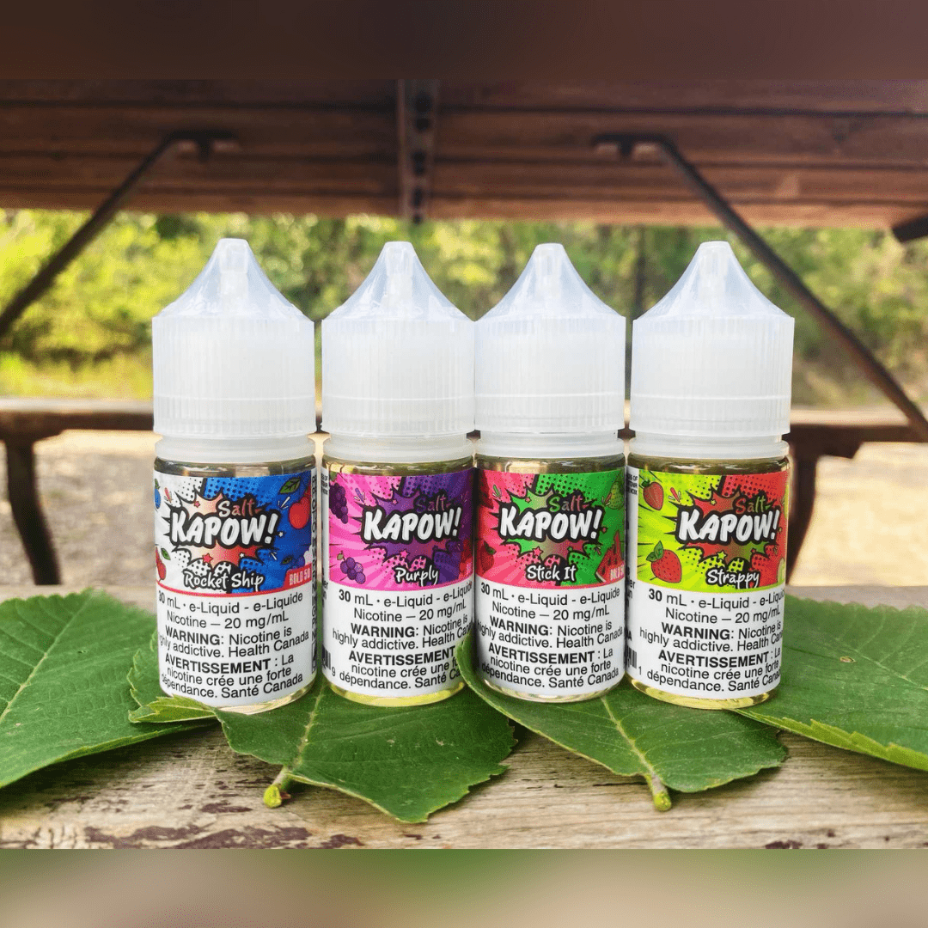 Strappy Salts by Kapow E-Liquid Vape Superstore  Saskatchewan Canada