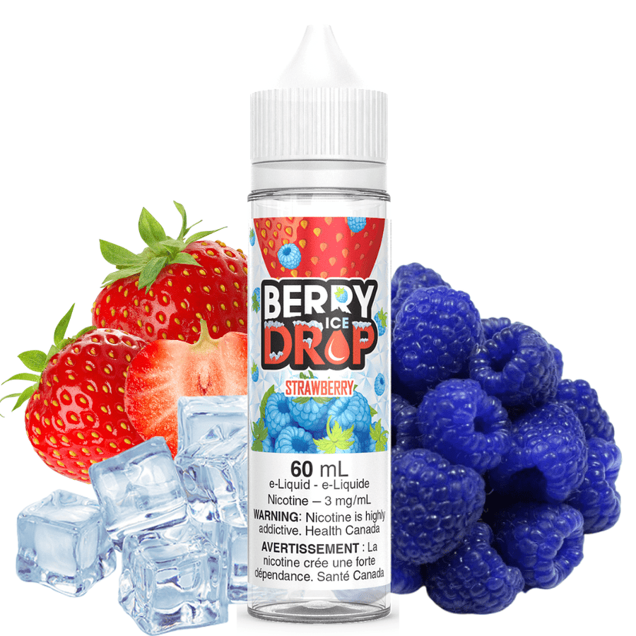 Strawberry Ice by Berry Drop E-Liquid 60ml / 3mg Vapexcape Vape and Bong Shop Regina Saskatchewan