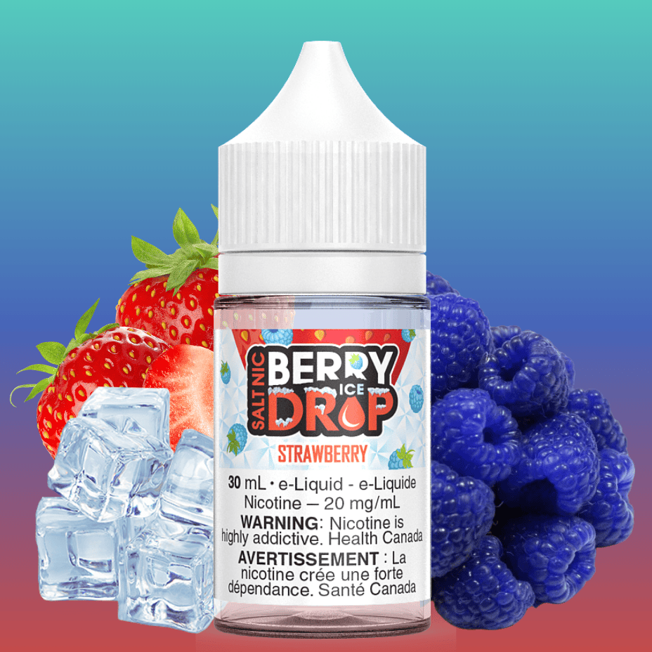 Strawberry Ice Salt by Berry Drop E-Liquid 30mL / 12mg Vape Superstore  Saskatchewan Canada