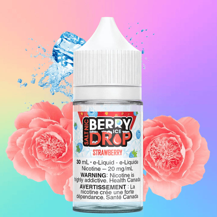 Strawberry Ice Salt by Berry Drop E-Liquid Vape Superstore  Saskatchewan Canada