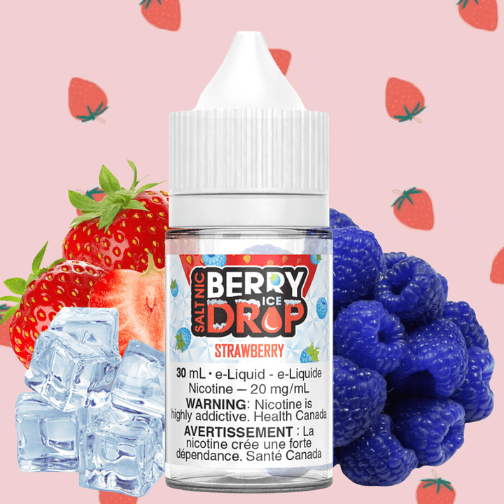 Strawberry Ice Salt by Berry Drop E-Liquid Vape Superstore  Saskatchewan Canada