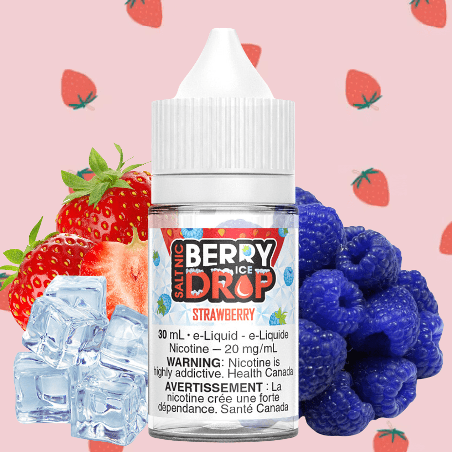 Strawberry Ice Salt by Berry Drop E-Liquid Vapexcape Vape and Bong Shop Regina Saskatchewan