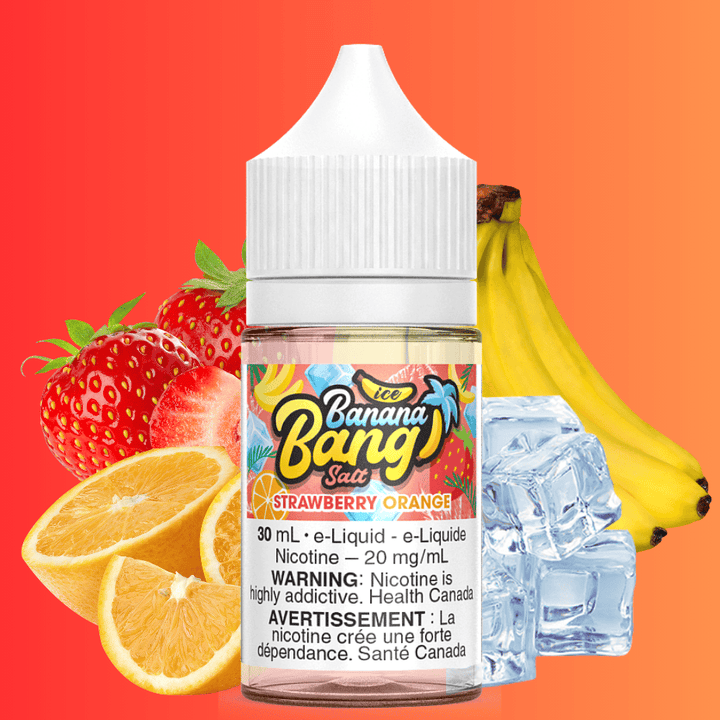 Strawberry Orange Ice Salt by Banana Bang E-Liquid 30ml / 10mg Vape Superstore  Saskatchewan Canada