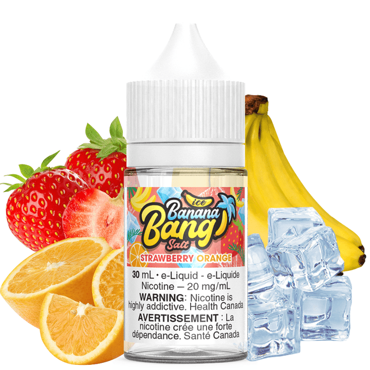 Strawberry Orange Ice Salt by Banana Bang E-Liquid 30ml / 10mg Vape Superstore  Saskatchewan Canada