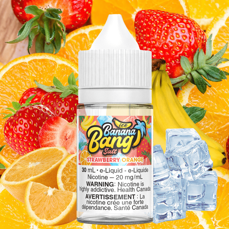 Strawberry Orange Ice Salt by Banana Bang E-Liquid Vape Superstore  Saskatchewan Canada