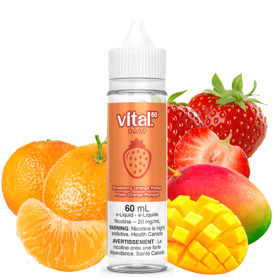 Strawberry Orange Mango by Vital 60 Salt 60ml / 12ml Vape Superstore  Saskatchewan Canada