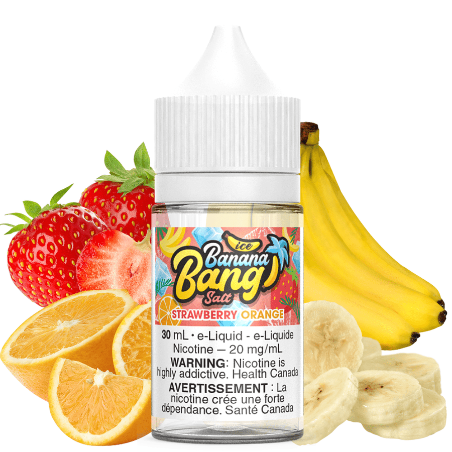 Strawberry Orange Salt by Banana Bang E-Liquid 30ml / 12mg Vapexcape Vape and Bong Shop Regina Saskatchewan