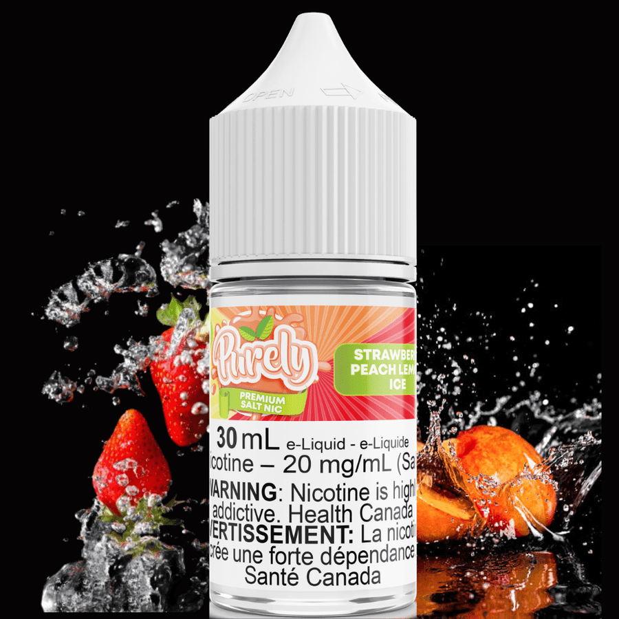 Strawberry Peach Lemon Ice Salt Nic by Purely E-Liquid 30ml / 12mg Vapexcape Vape and Bong Shop Regina Saskatchewan