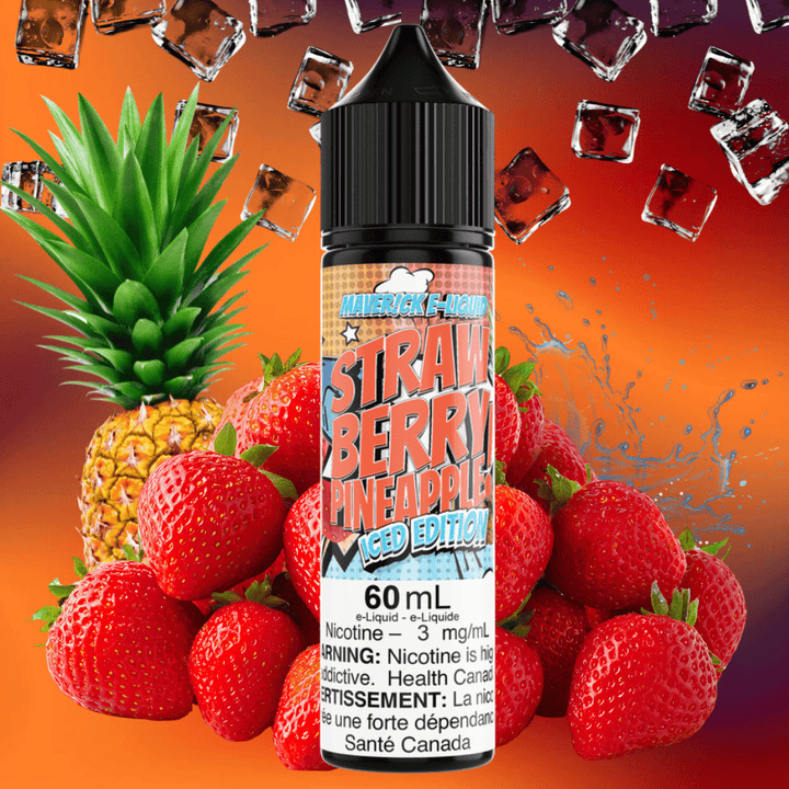 Strawberry Pineapple Iced by Maverick E-Liquid 60ml / 3mg Vape Superstore  Saskatchewan Canada