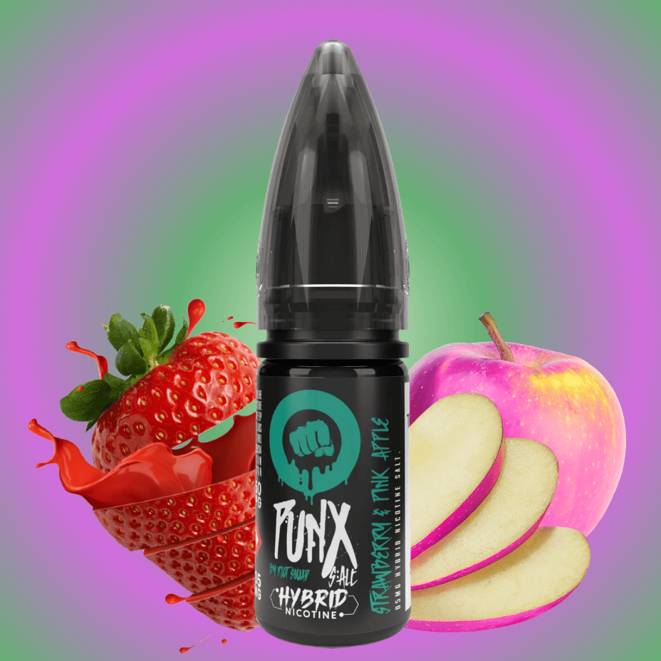 Strawberry Pink Apple Salt by Riot Punx E-Liquid 10mg Vape Superstore  Saskatchewan Canada