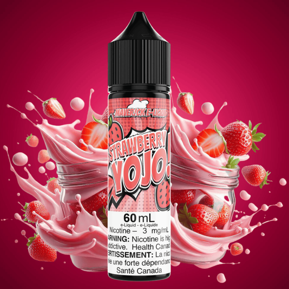 Strawberry YOJO by Maverick E-Liquid 60ml / 3mg Vape Superstore  Saskatchewan Canada