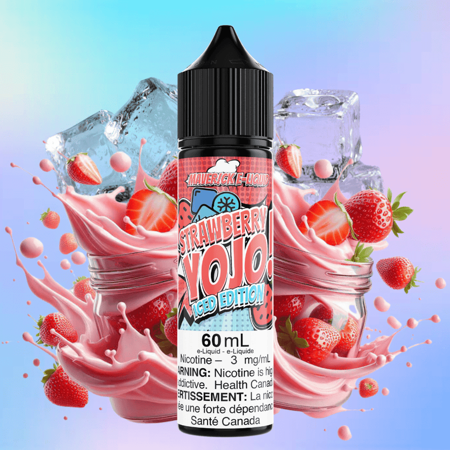 Strawberry Yojo Iced by Maverick E-Liquid 60ml / 3mg Vape Superstore  Saskatchewan Canada