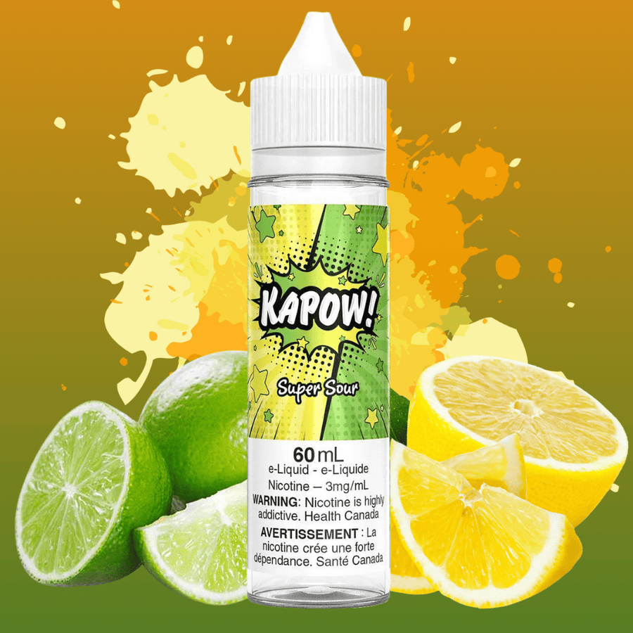 Super Sour by Kapow E-Liquid 3mg Vape Superstore  Saskatchewan Canada