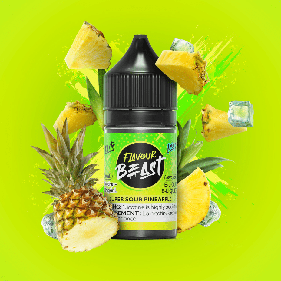 Super Sour Pineapple Salts by Flavour Beast E-Liquid 30ml / 20mg Vape Superstore  Saskatchewan Canada