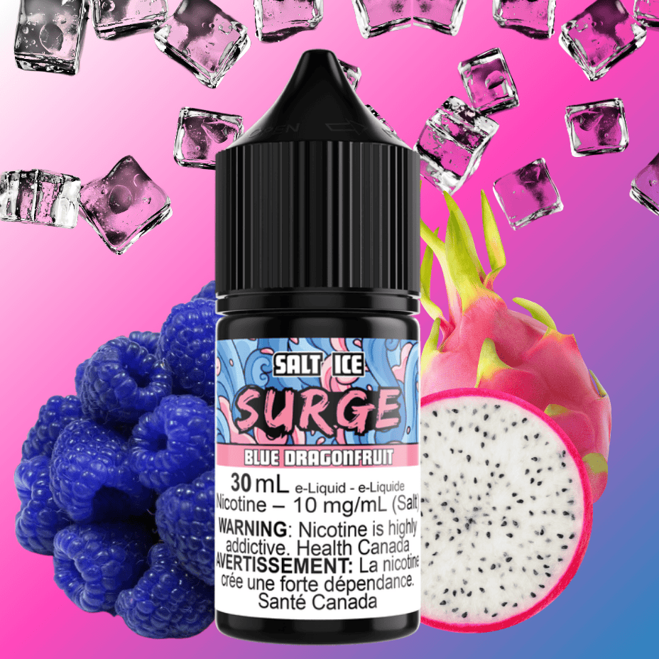 Surge E-Liquid-Blue Dragonfruit Ice Salt 30ml 30mL / 12mg Vape Superstore  Saskatchewan Canada