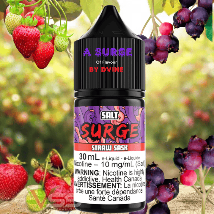 Surge E-Liquid-Straw Sask Salt 30ml 10mg Vape Superstore  Saskatchewan Canada