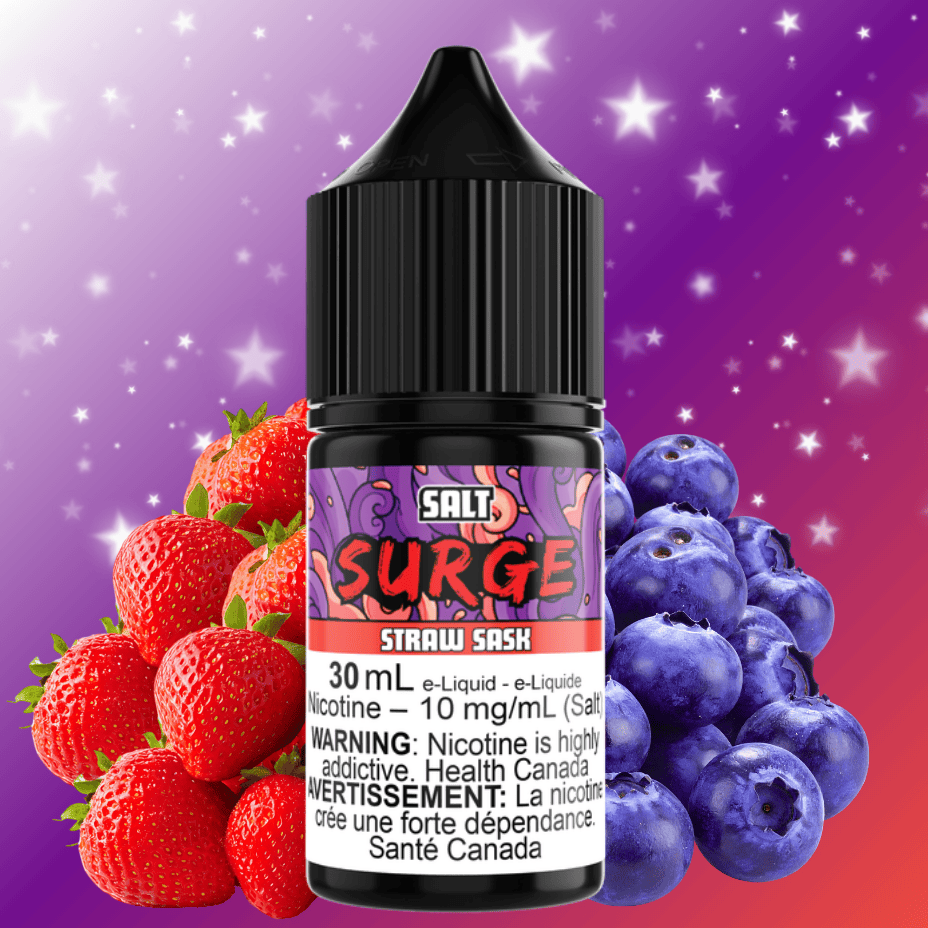Surge E-Liquid-Straw Sask Salt 30ml 30mL / 12mg Vape Superstore  Saskatchewan Canada