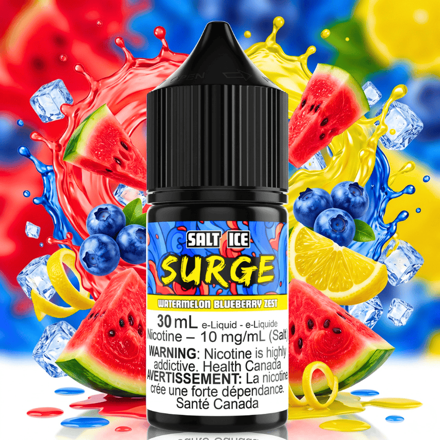 Surge E-Liquid-Watermelon Blueberry Zest Salt 30ml Vape Superstore  Saskatchewan Canada