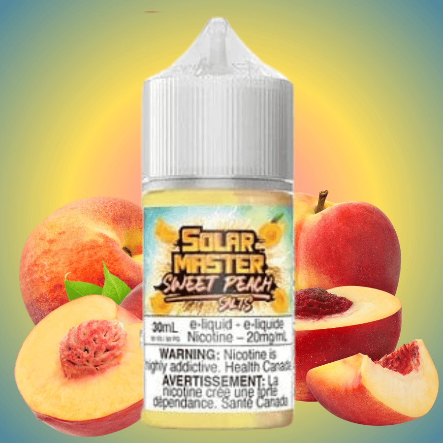 Sweet Peach Salt by Solar Master E-Liquid Vape Superstore  Saskatchewan Canada